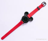 Negro Lorus Mickey Mouse Conformado reloj para niños o tamaños de muñeca pequeños