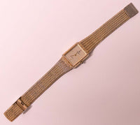 RARE Vintage Rectangular Jules Jurgensen since 1740 Quartz Watch