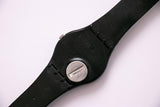 1999 Schwarzer Jahrgang swatch Uhr | Vintage -Codierung GB172 swatch Uhr