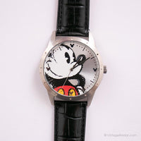 خمر 43 مم Mickey Mouse مشاهدة | نغمة فضية كبيرة Disney ساعة اليد