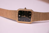 Cadran noir Jules Jurgensen Quartz montre | Vintage rare Jules Jurgensen montre