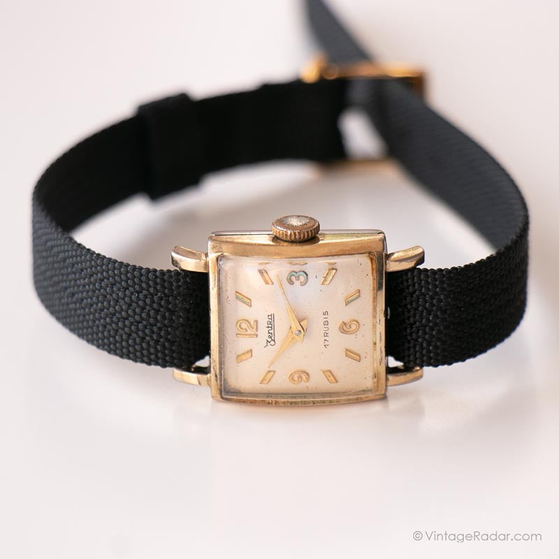 1960s Gold-plated Zentra Watch - Tiny Mechanical German Women's Watch ...