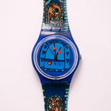 Amour Total GN196 Swatch مشاهدة | 2000 الأزرق Swatch أصمن السند