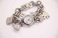 Silver-tone Mickey Mouse Watch with Disney Bracelet Charms