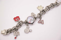 Silberton Mickey Mouse Uhr mit Disney Armband Charme