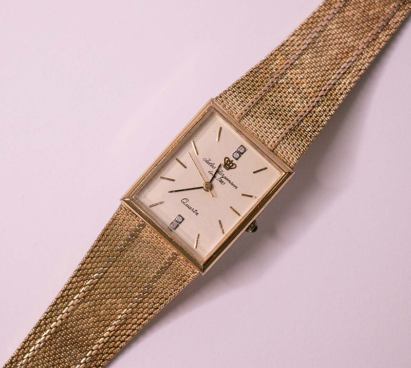 Jules Jurgensen since 1740 Diamond Quartz Watch with Rectangular Dial