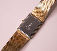 Jules Jurgensen Seit 1740 Diamond Quarz Uhr mit einem rechteckigen Zifferblatt