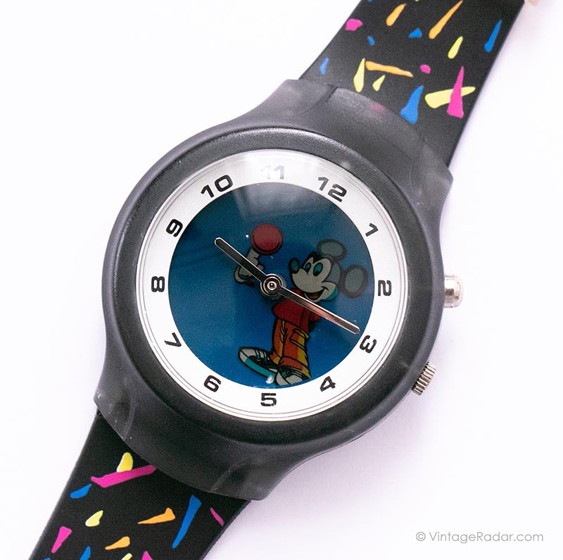 Digital Illustration Mickey Mouse Watch | Vintage SII by Seiko Watch ...