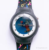 Digital Illustration Mickey Mouse Watch | Vintage SII by Seiko Disney Watch
