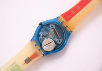 Cara en negrita GN112 swatch reloj | 1991 vintage suizo swatch Relojes