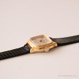 Vintage Priosa 17 Joyas Incabloc reloj | Tonado de oro Tiny Square reloj