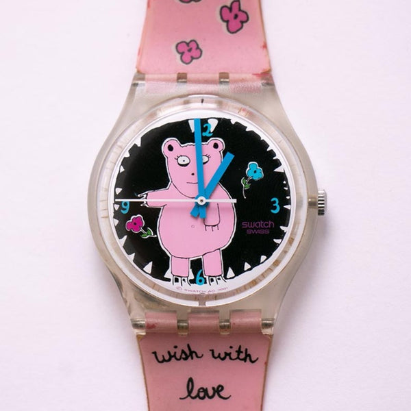 2002 PIGGY THE BEAR GK367 Swatch Watch | Vintage Swatch Watches