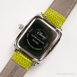 Vintage Tinker Bell Fairy Watch for Women with Green Leather Strap