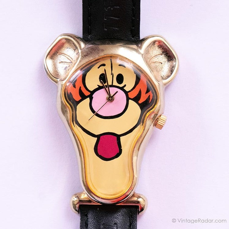 1990's Timex Tigger Face Wristwatch- Vintage good Disney Tigger Watch- Vintage Winnie the Pooh Tigger Watch