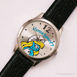 Blue Smurf Vintage Watch For Women | 90s Colorful Character Watch