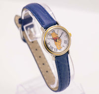 Timex Winnie the Pooh Ancien montre avec des chiffres romains et une sangle bleue