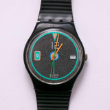 Maschile classico swatch Guarda | 1988 Touch down GB409 swatch Guadare