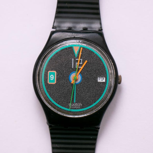 Hombre clásico swatch reloj | 1988 Touch Down GB409 swatch reloj