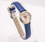Timex Winnie the Pooh Jahrgang Uhr mit römischen Ziffern & blauem Gurt