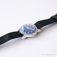 Vintage rare Zentra Femmes automatiques montre avec cadran bleu
