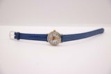 Timex Winnie the Pooh Vintage Watch with Roman Numerals & Blue Strap