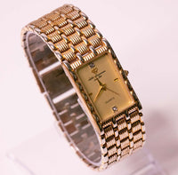 RARE Gold-tone Jules Jurgensen Watch | Vintage Diamond Quartz JJ Watch