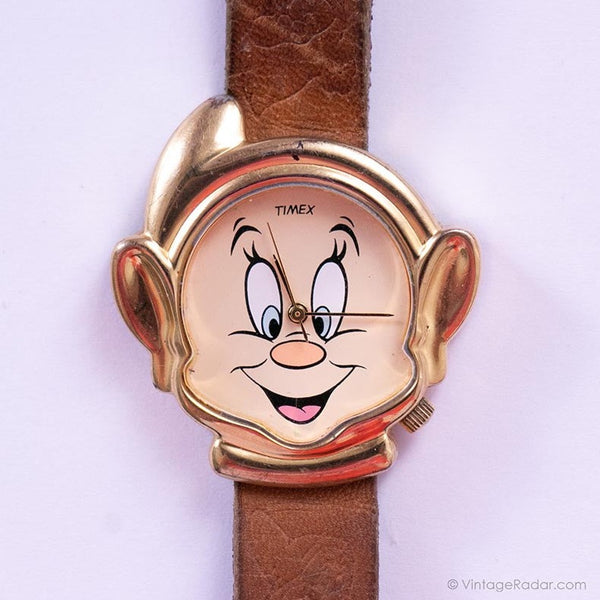 Naine blanche neige Disney montre | Ancien Timex Quartz nain montre