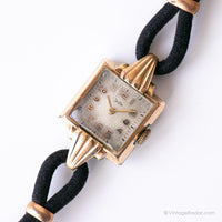 Anni '50 antico placcato in oro Zentra Orologio - orologio tedesco d'art -deco vintage