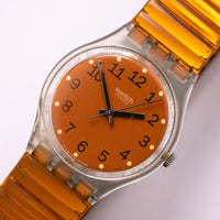 Vintage Swatch VIRTUAL ORANGE GK239 Watch | 1997 Swatch Gent Watch