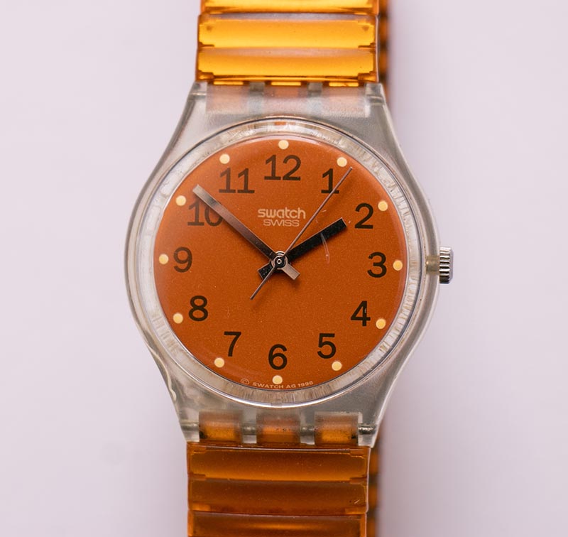 Orange Summer Vintage Swatch Watch | 1996 Colorful Swatch Watch ...