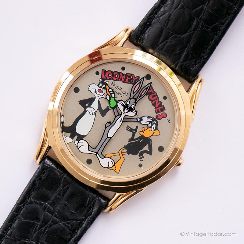 RARE Looney Tunes Armitron Quartz Watch 90s Looney Tunes Characters Vintage Radar