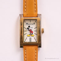 Mickey Mouse Disney por Seiko Cuadrado reloj | 75 años con Mickey reloj
