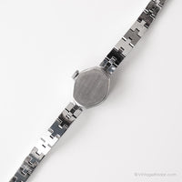 سيدة الفضة ذات اللون الفضي عتيقًا 17 جواهر ميكانيكية للسيدات