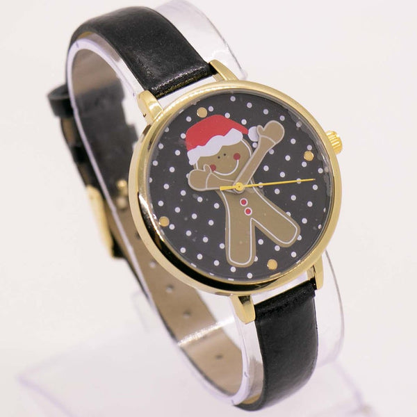 Gingerbread Man Cookie Watch - Orologio festivo di Natale vintage
