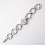 Vintage Silber-Ton Zephir Mechanisch Uhr - Deutsch Uhr Sammlung