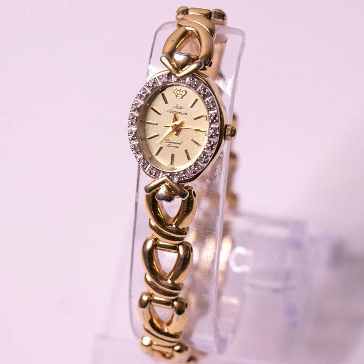 Vintage Jules Jurgensen Ladies Watch | Gold-tone JJ Diamond  display picture 1