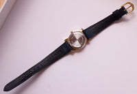 Quartz de la phase de lune vintage montre | Montre-bracelet pour dames en or