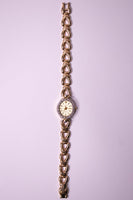 Antiguo Jules Jurgensen Señoras reloj | Cuarzo de diamante JJ de tono de oro reloj