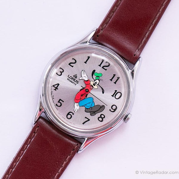 Chien maladroit rare Lorus montre | Ancien Disney Lorus Quartz montre