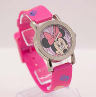 Ancien Disney Rose Minnie Mouse montre | Rétro Disney Montres