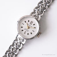 Intermat 17 Rubis Antichoc Watch - Silver-tone Tiny Ladies Wristwatch