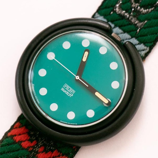 BLACKTOP PWB152 Pop Swatch Watch | 1990 RARE Vintage Pop Swatch