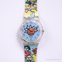 Vintage 2002 Swatch GK386 Keksgesicht Uhr | SELTEN Swatch Mann Uhr