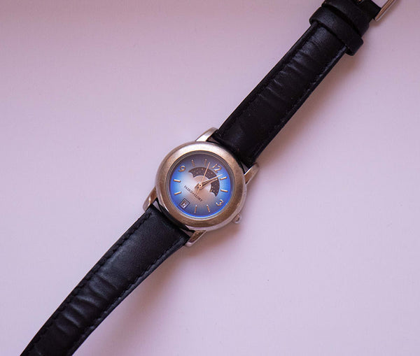 Vintage Faded Glory Moonphase Watch for Women with Blue Dial – Vintage Radar