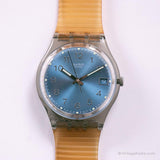 2003 Swatch GM415 Blue Choco Uhr | Vintage Swiss Uhr