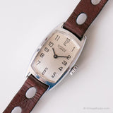Vintage Rectangular Bifora Watch for Women | German Mechanical Watch