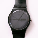 2010 Swatch SUOB702 BLACK REBEL Watch | New Gent Day Date Swatch