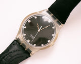 2007 Swatch Sujk128 Belleza oscura reloj | Gelatina rara en gelatina Swatch reloj