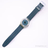 1999 Swatch Veste bleue skn104 montre | Bleu vintage Swatch montre