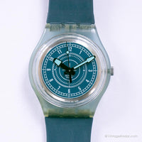 1999 Swatch Chaqueta azul skn104 reloj | Azul vintage Swatch reloj